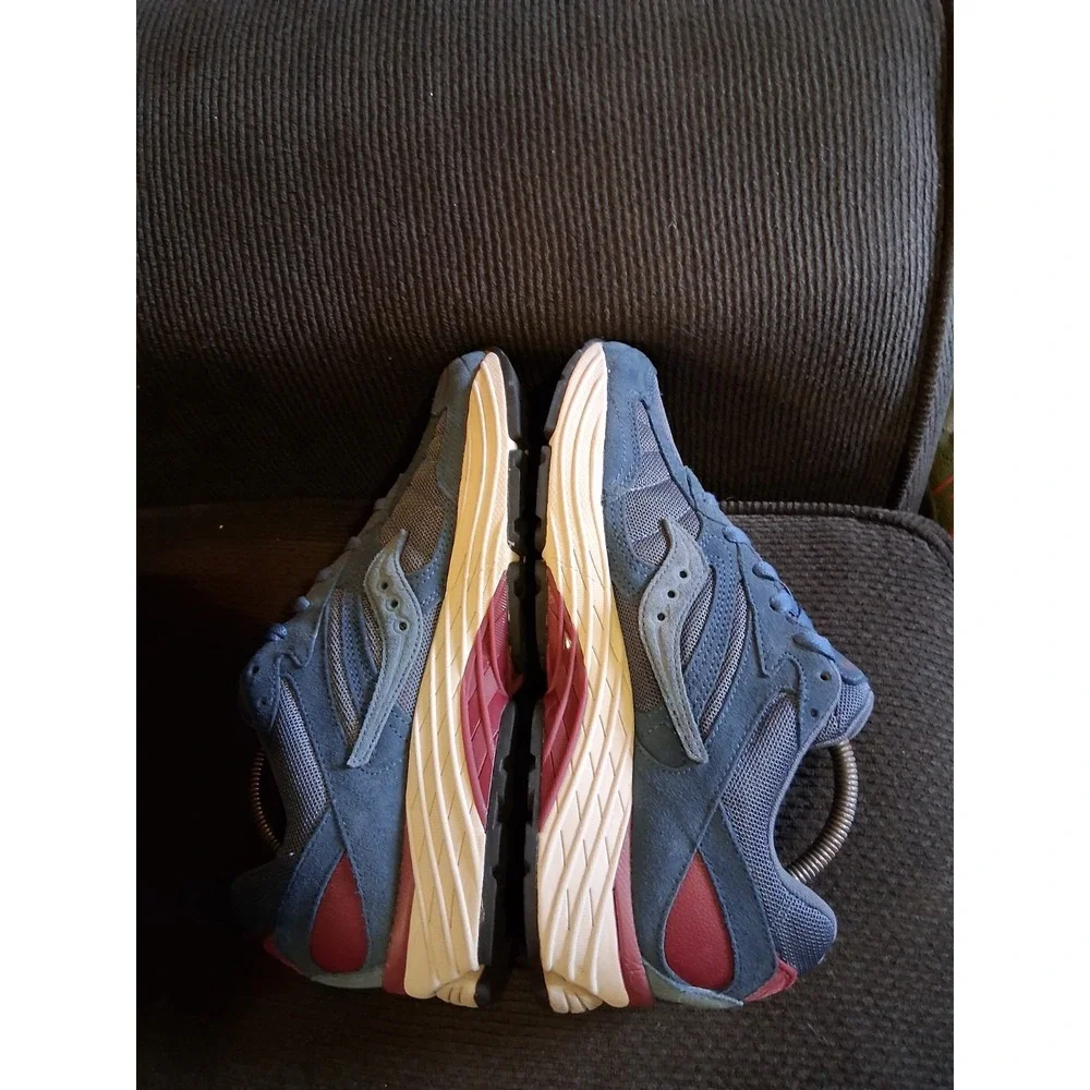 Saucony Progrid Omni 9 - Navy/Burgandy Mens‎ 8